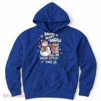 Snowflakes Wintertime Reading Snow Y Books Cute Snow Cute Gift Hoodie thumb 0