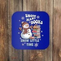 Snowflakes Wintertime Reading Snow Y Books Cute Snow Cute Gift Coaster thumb 0