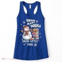 Snowflakes Wintertime Reading Snow Y Books Cute Snow Cute Gift Women's Tank Top thumb 0