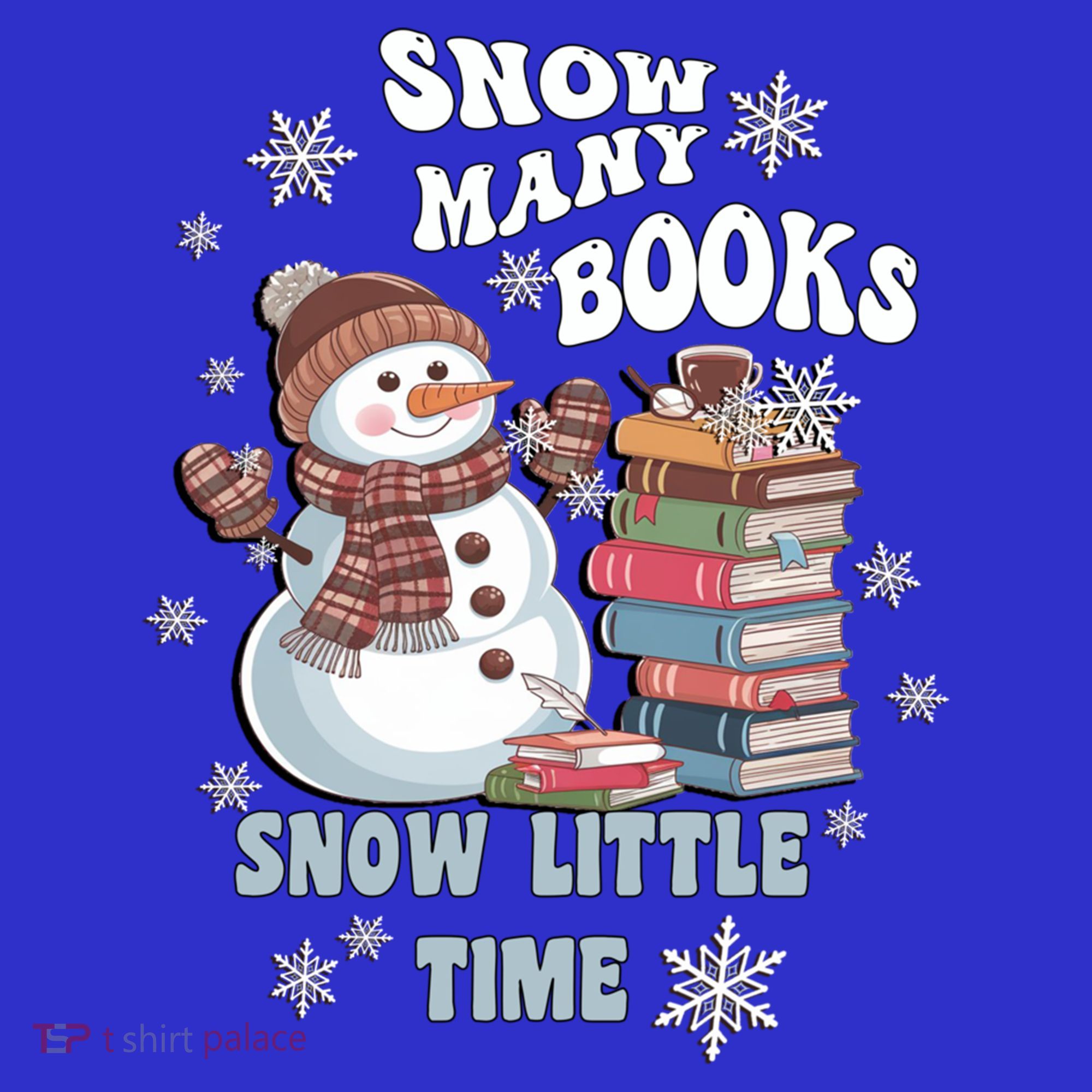 Snowflakes Wintertime Reading Snow Y Books Cute Snow Cute Gift Women's Tank Top