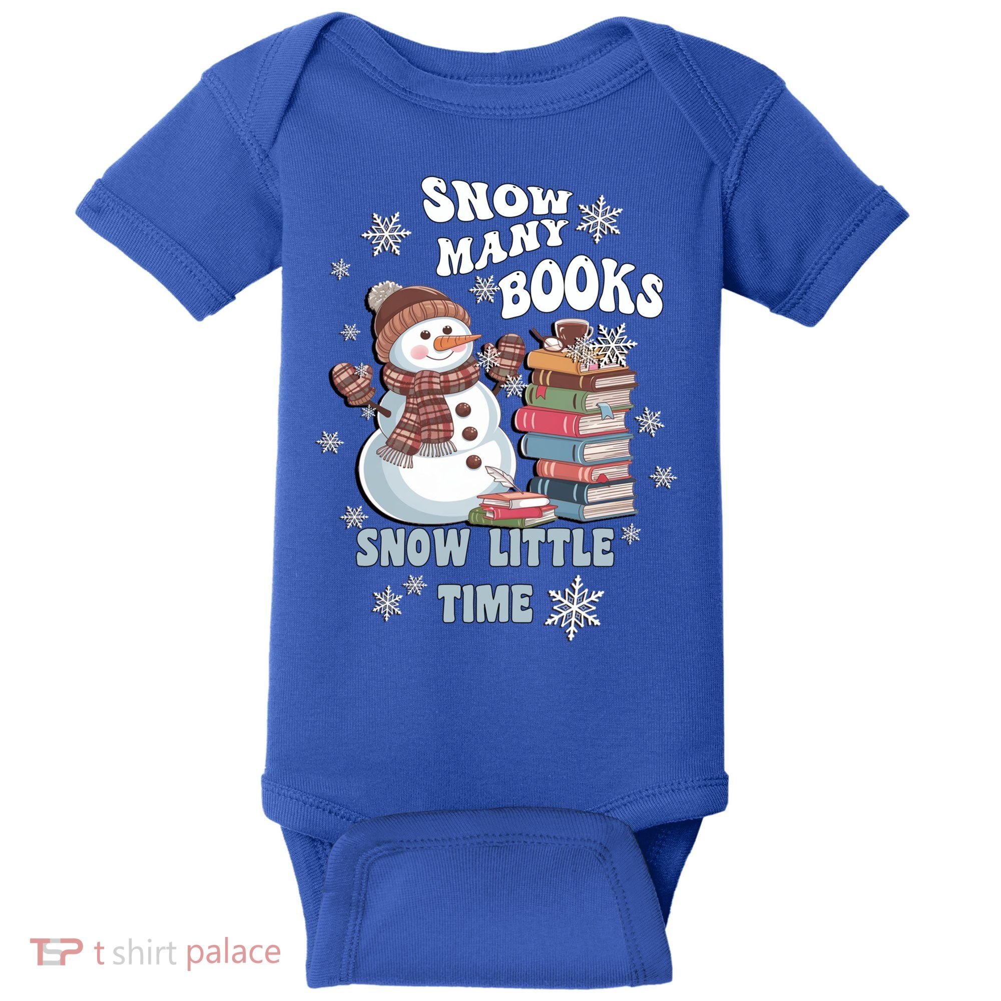 Snowflakes Wintertime Reading Snow Y Books Cute Snow Cute Gift Baby Bodysuit