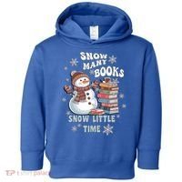Snowflakes Wintertime Reading Snow Y Books Cute Snow Cute Gift Toddler Hoodie thumb 0