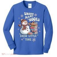 Snowflakes Wintertime Reading Snow Y Books Cute Snow Cute Gift Kids Long Sleeve Shirt thumb 0