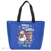 Snowflakes Wintertime Reading Snow Y Books Cute Snow Cute Gift Tote Bag thumb 0