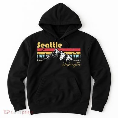 Seattle Washington Roots Hometown Vintage Home State Pride  Hoodie