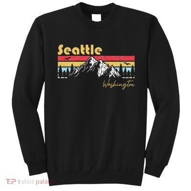 Seattle Washington Roots Hometown Vintage Home State Pride  Sweatshirt