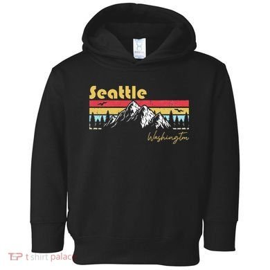 Seattle Washington Roots Hometown Vintage Home State Pride  Toddler Hoodie