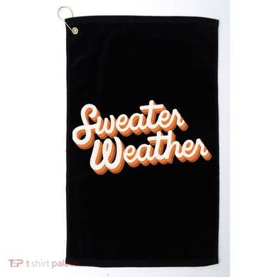 Sweater Weather Retro Golf Towel