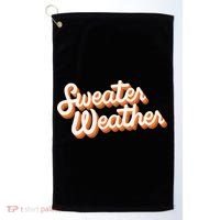 Sweater Weather Retro Golf Towel thumb 0