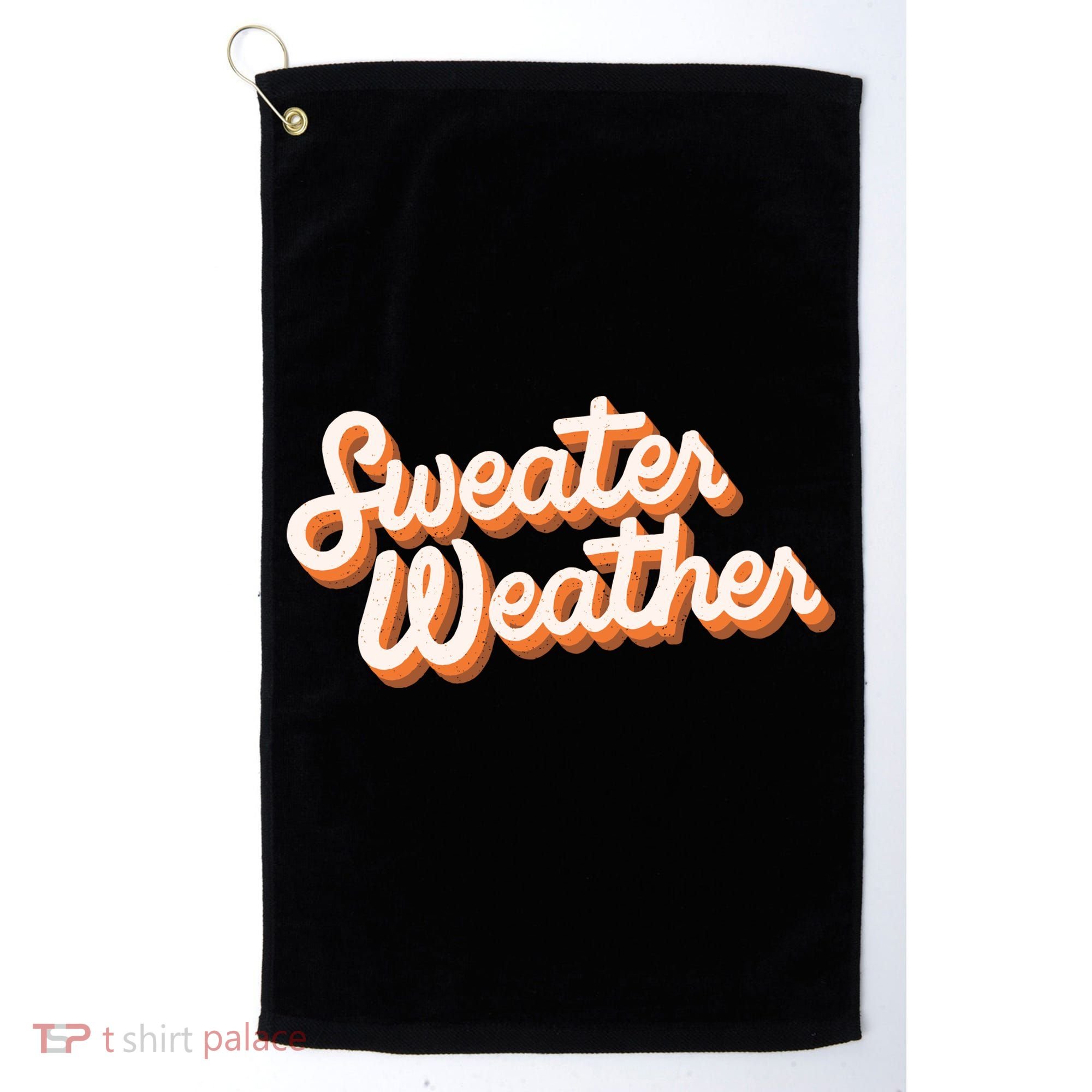 Sweater Weather Retro Golf Towel