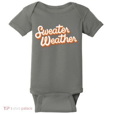 Sweater Weather Retro Baby Bodysuit