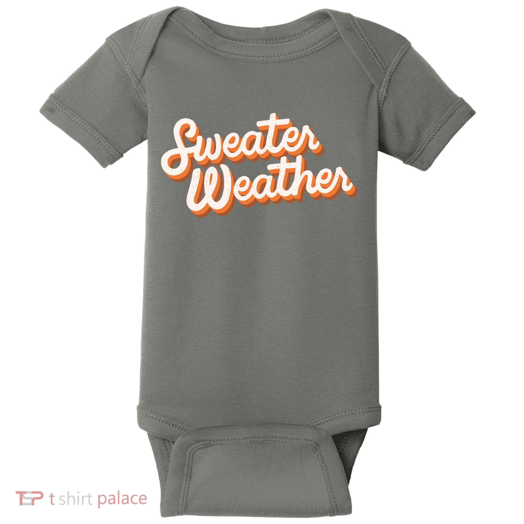 Sweater Weather Retro Baby Bodysuit