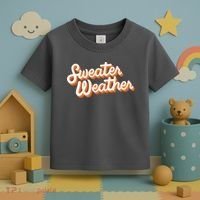 Sweater Weather Retro Toddler T-Shirt thumb 3