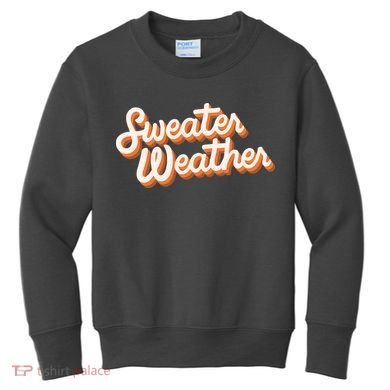 Sweater Weather Retro Kids Sweatshirt
