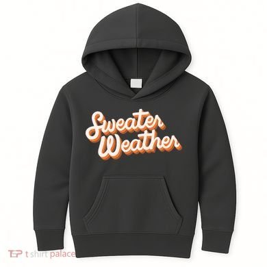 Sweater Weather Retro Kids Hoodie
