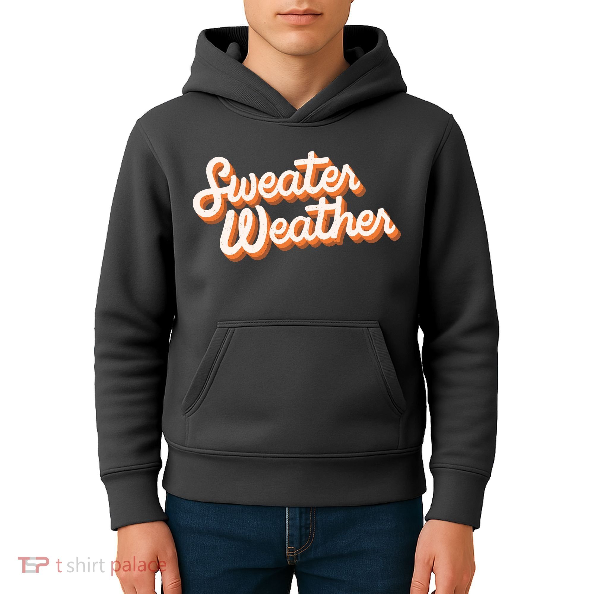 Sweater Weather Retro Kids Hoodie