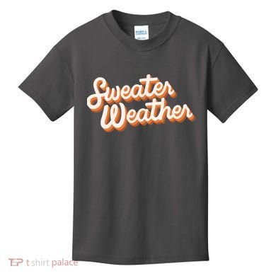 Sweater Weather Retro Kids T-Shirt