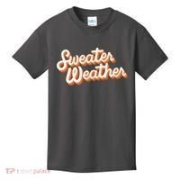 Sweater Weather Retro Kids T-Shirt thumb 0