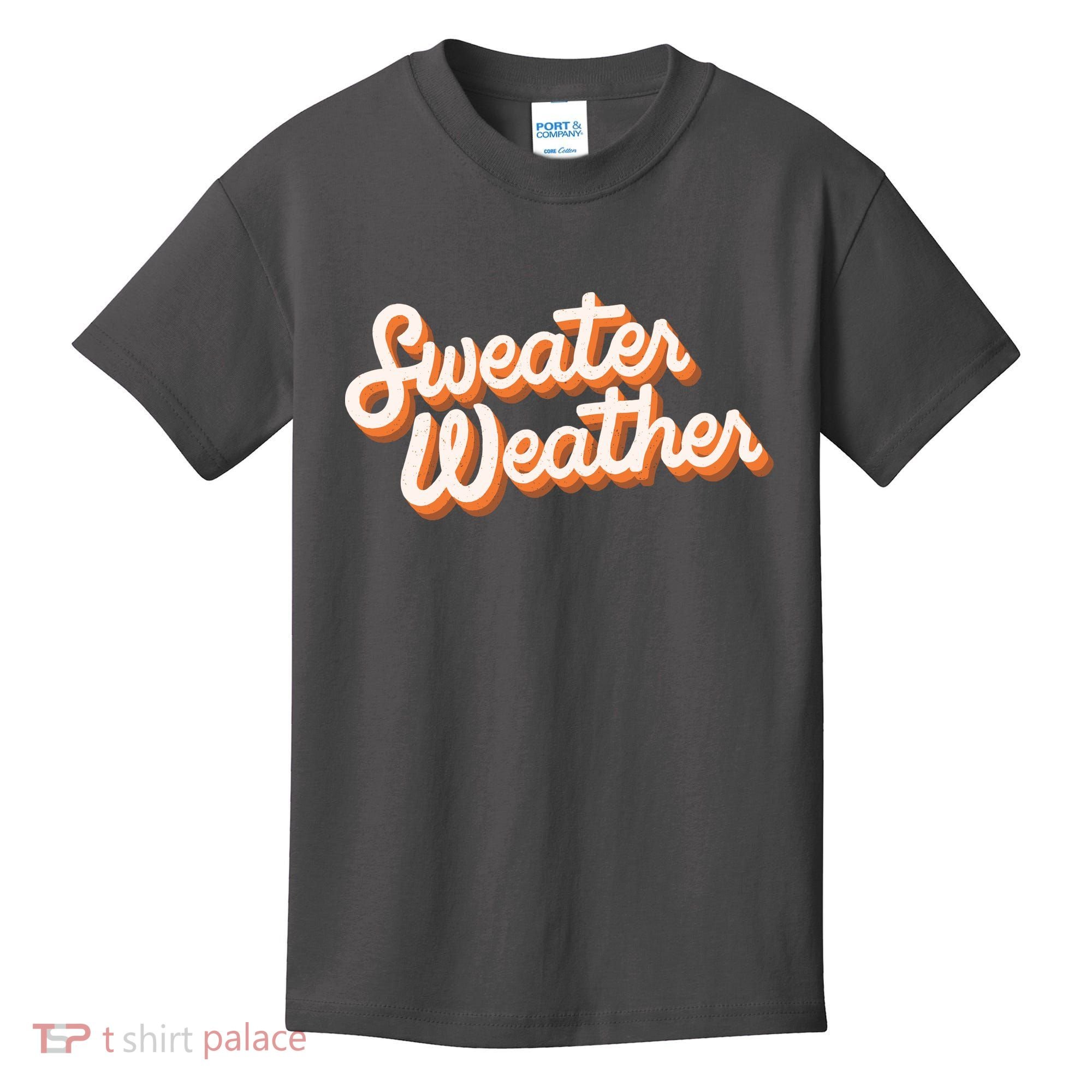 Sweater Weather Retro Kids T-Shirt