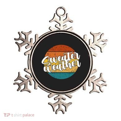 Sweater Weather Retro Vintage Fall Ornament