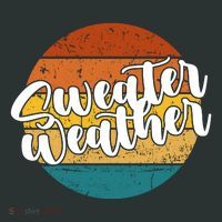 Sweater Weather Retro Vintage Fall T-Shirt thumb 7