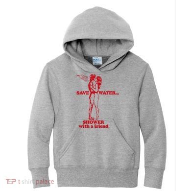 Save Water Shower With A Friend Kids Hoodie
