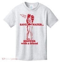 Save Water Shower With A Friend Kids T-Shirt thumb 0