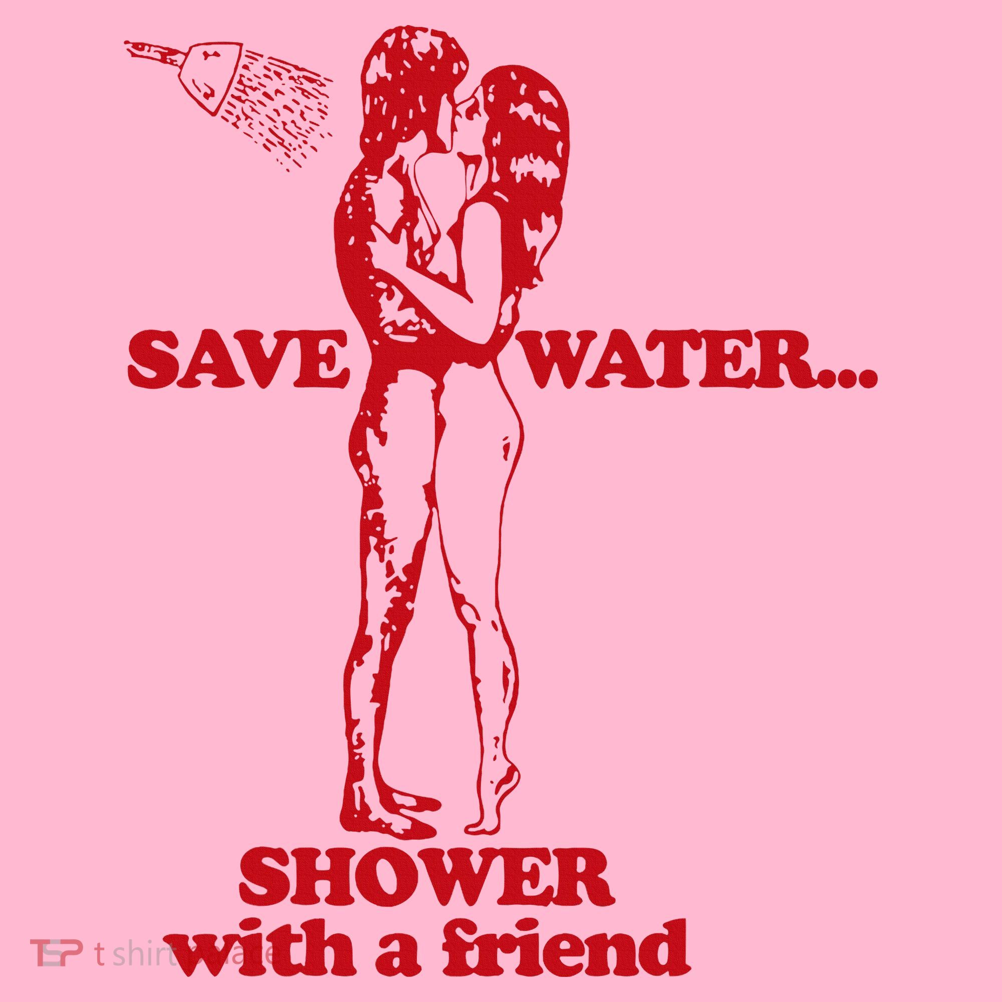 Save Water Shower With A Friend Coaster