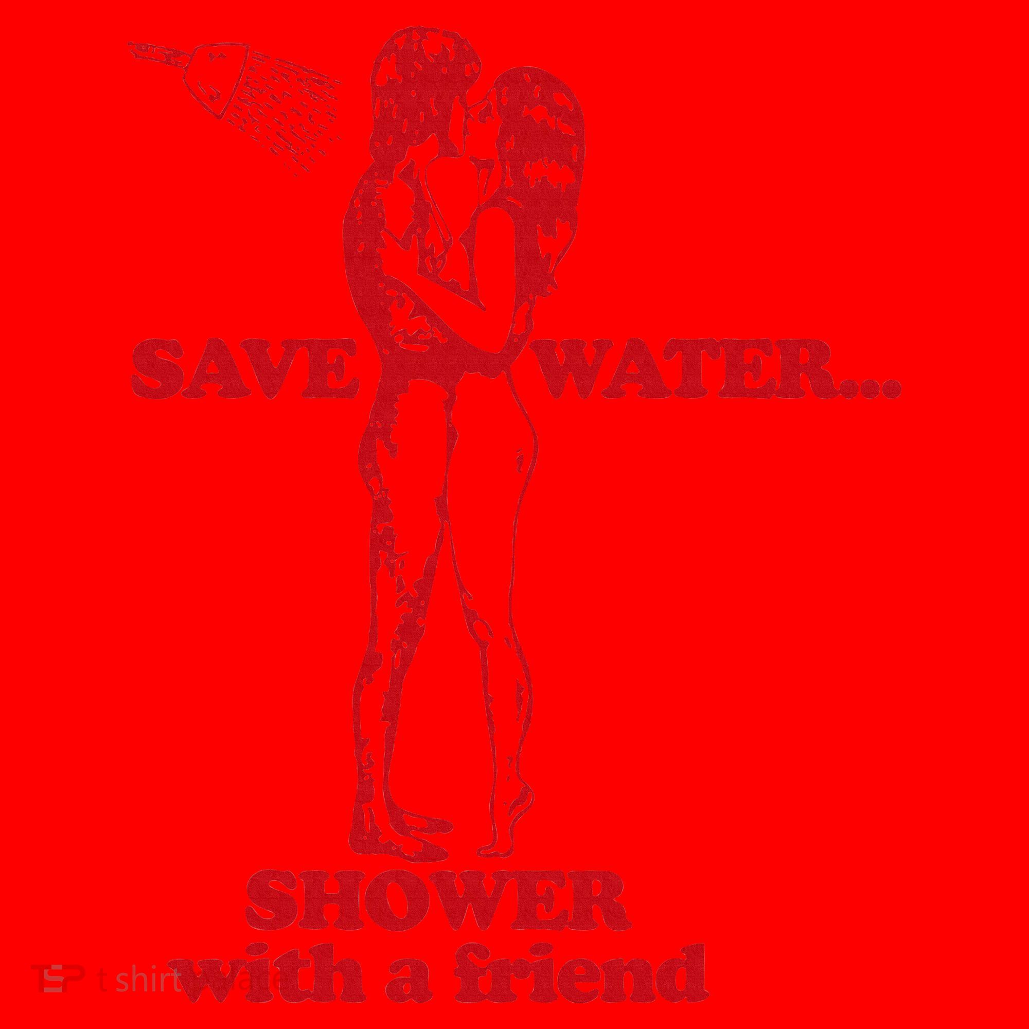 Save Water Shower With A Friend Santa Hat
