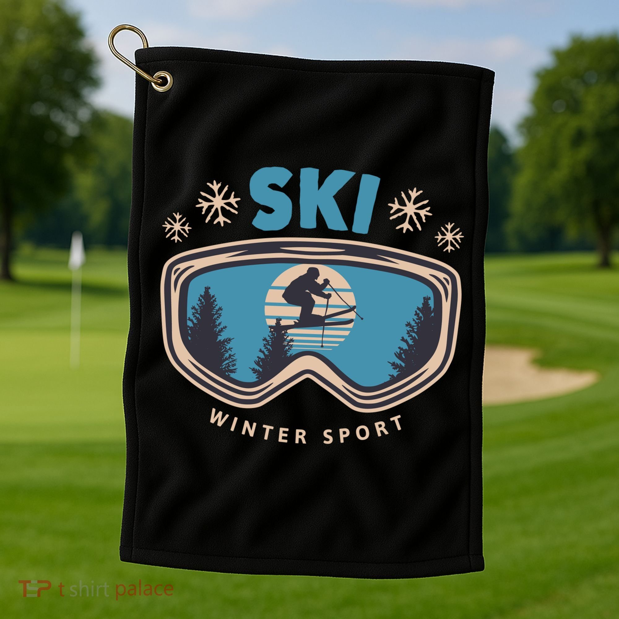 Ski Winter Sport Golf Towel