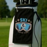Ski Winter Sport Golf Towel thumb 2