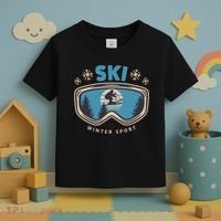 Ski Winter Sport Toddler T-Shirt thumb 3