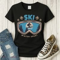 Ski Winter Sport Women's T-Shirt thumb 3