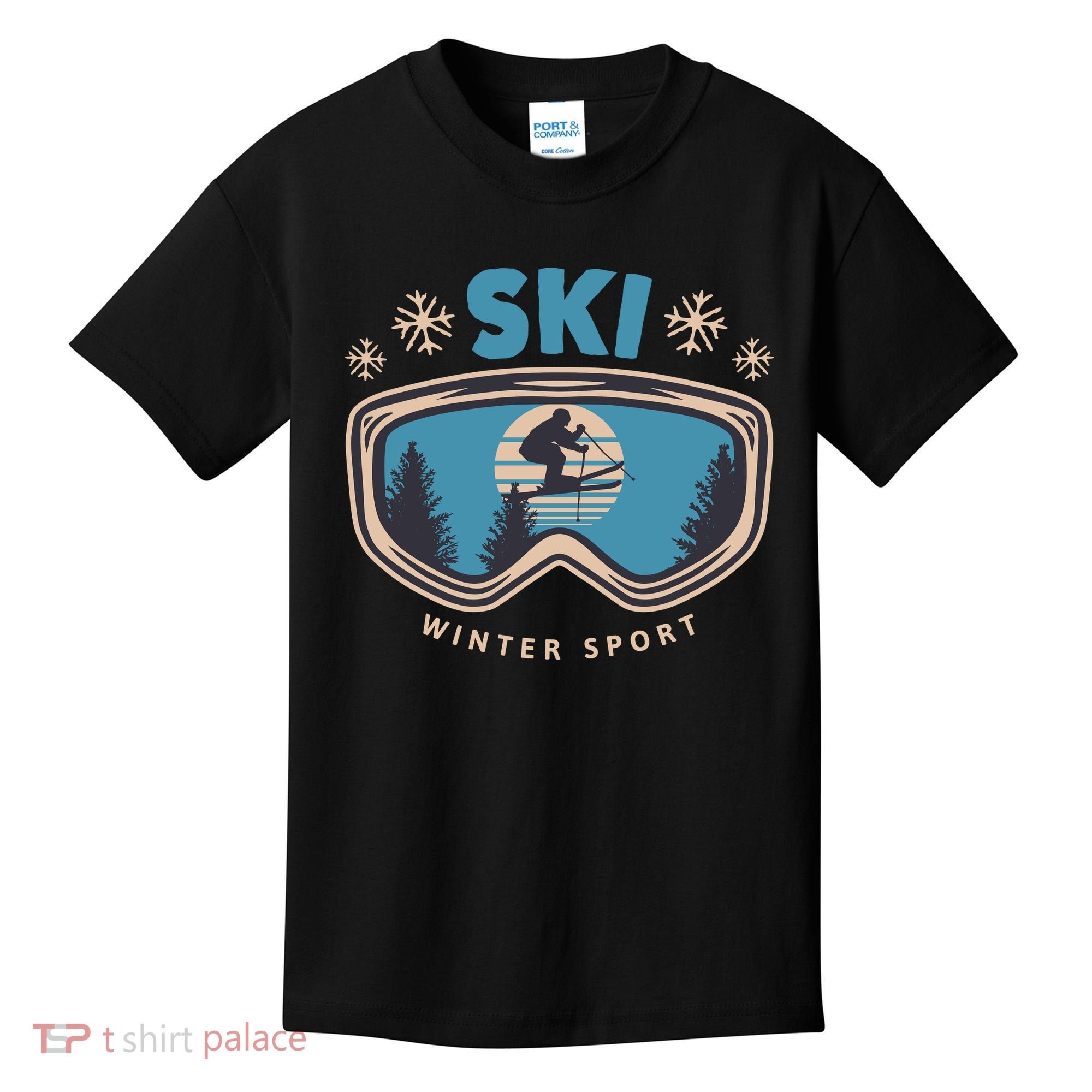 Ski Winter Sport Kids T-Shirt