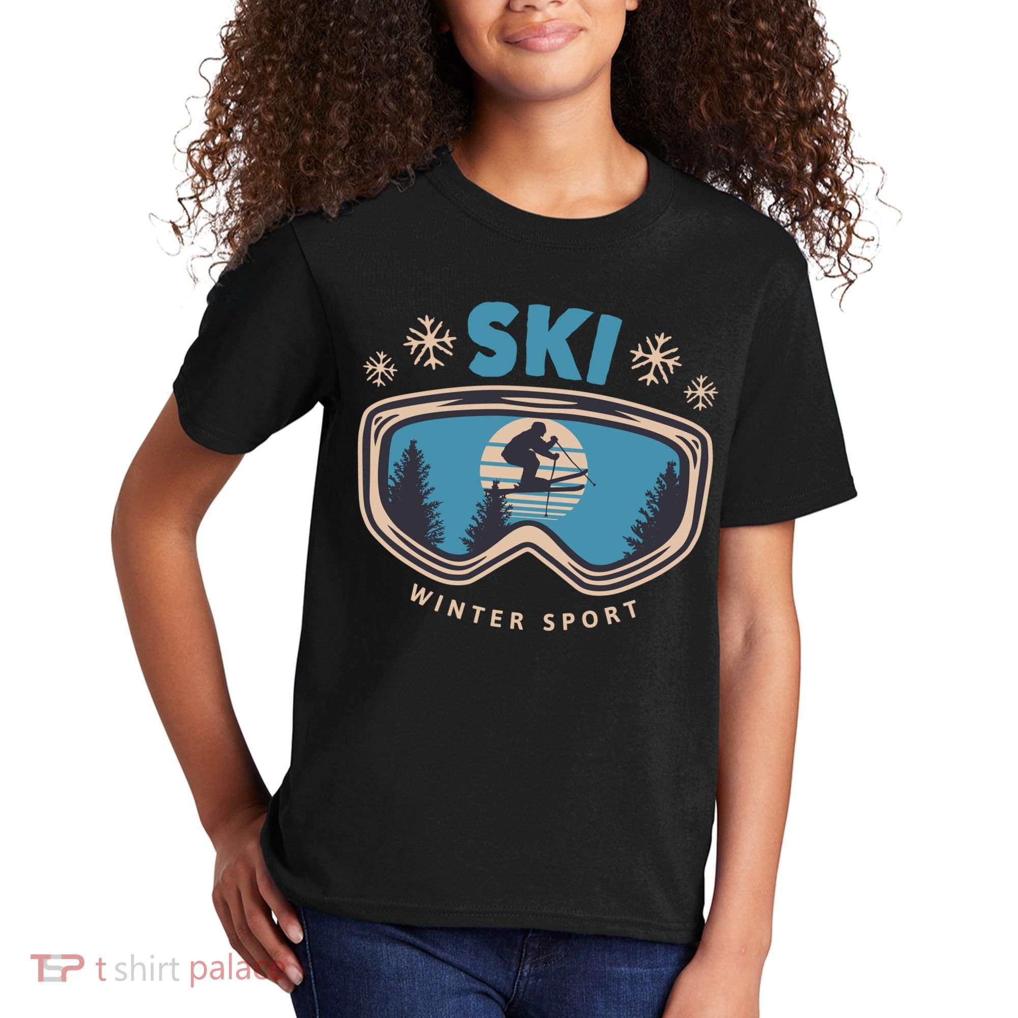 Ski Winter Sport Kids T-Shirt