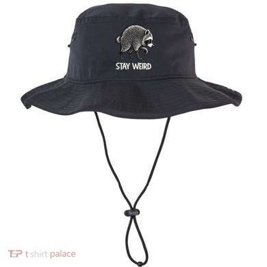 Stay Weird Seattle Short Spine Viral Raccoon Meme Bucket Hat