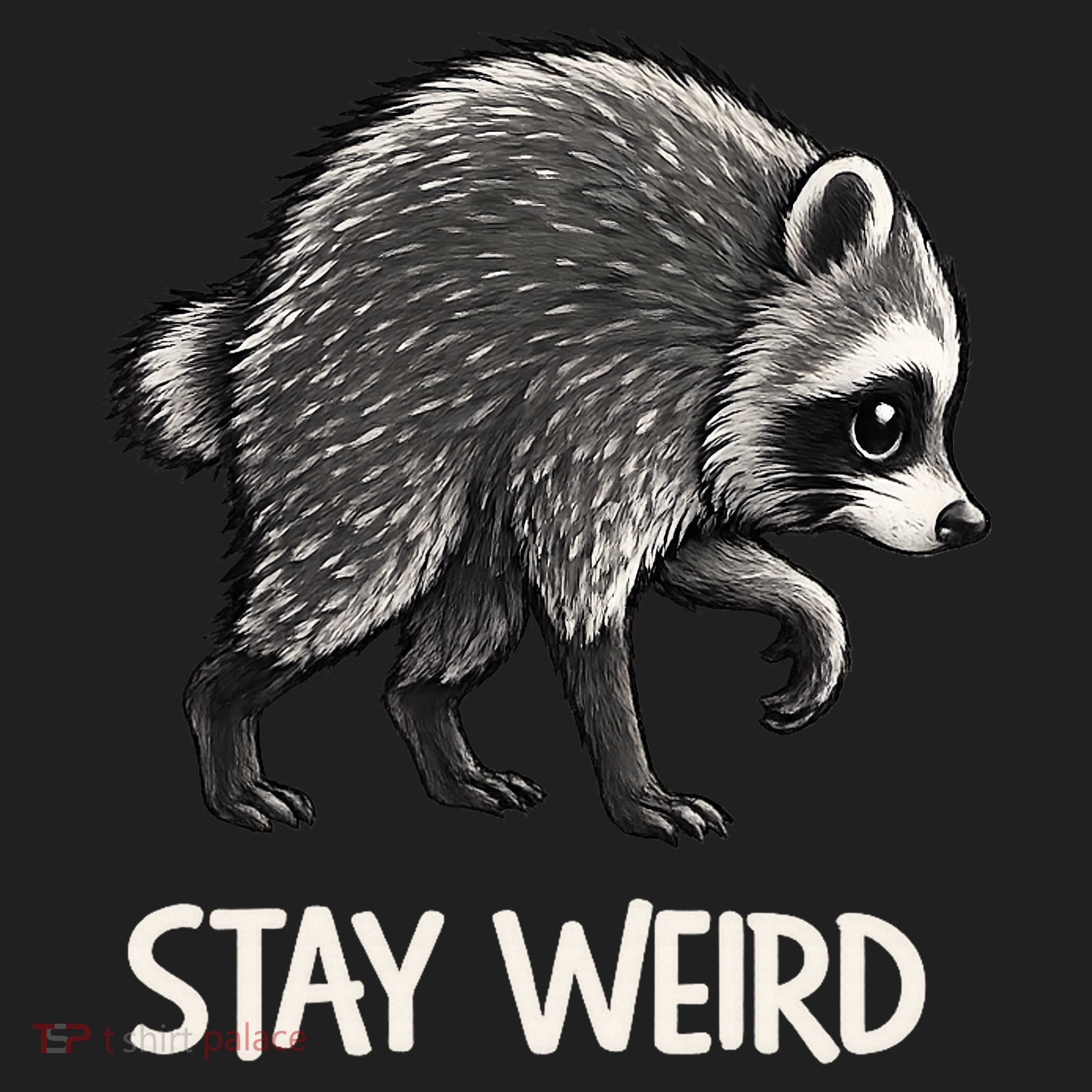 Stay Weird Seattle Short Spine Viral Raccoon Meme Tumbler