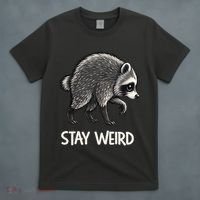 Stay Weird Seattle Short Spine Viral Raccoon Meme T-Shirt thumb 4