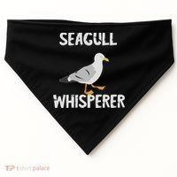 Seagulls Whisperer Seagull Harbour Birds Sea Bird USA-Made Doggie Bandana thumb 0