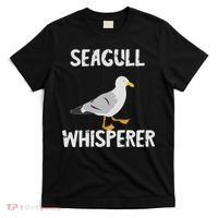 Seagulls Whisperer Seagull Harbour Birds Sea Bird T-Shirt thumb 0