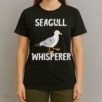 Seagulls Whisperer Seagull Harbour Birds Sea Bird T-Shirt thumb 4