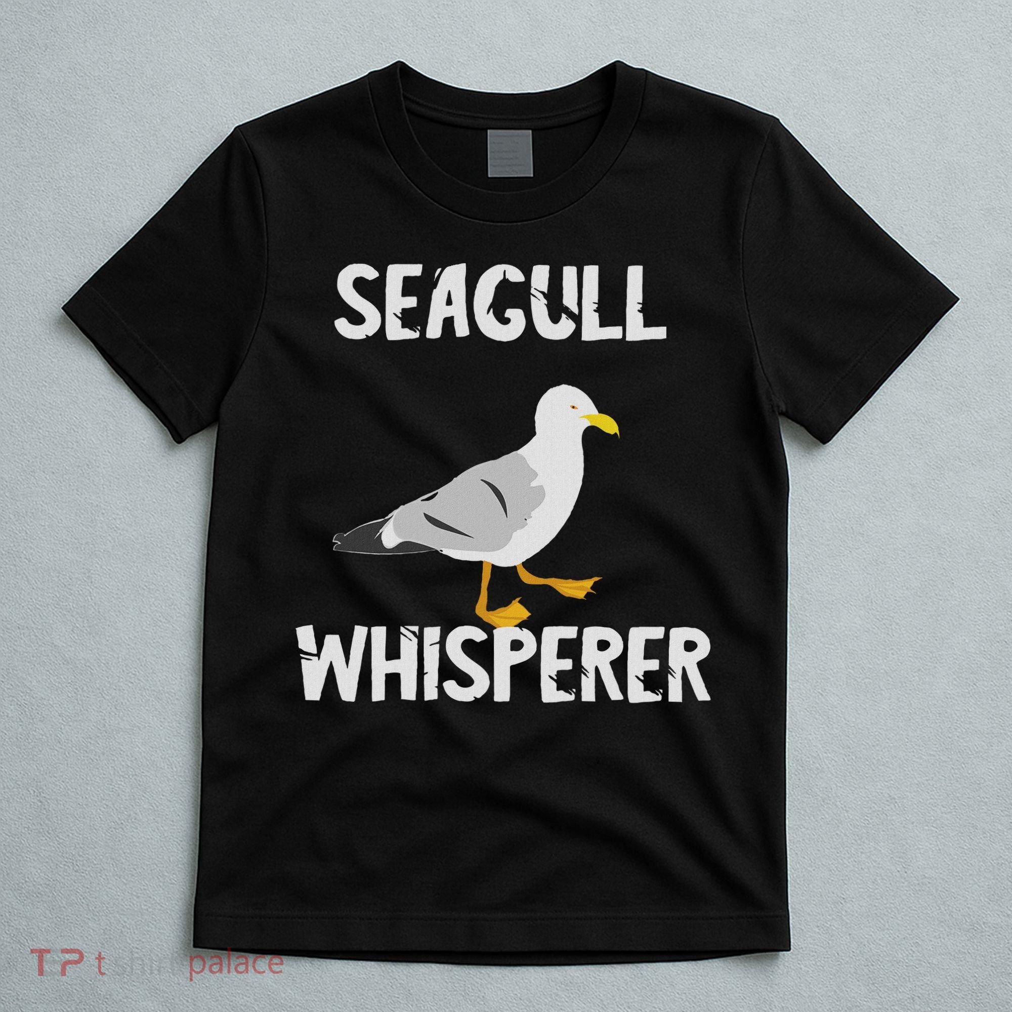 Seagulls Whisperer Seagull Harbour Birds Sea Bird T-Shirt