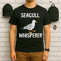 Seagulls Whisperer Seagull Harbour Birds Sea Bird T-Shirt thumb 6