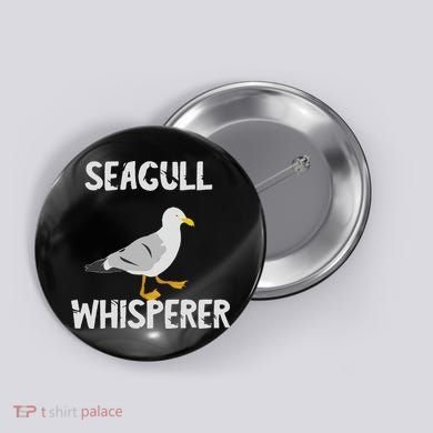 Seagulls Whisperer Seagull Harbour Birds Sea Bird Button