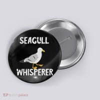 Seagulls Whisperer Seagull Harbour Birds Sea Bird Button thumb 0