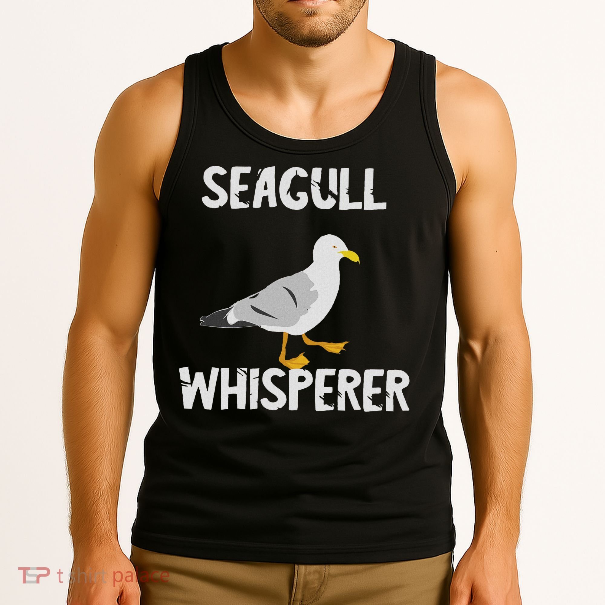 Seagulls Whisperer Seagull Harbour Birds Sea Bird Tank Top