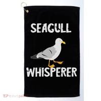 Seagulls Whisperer Seagull Harbour Birds Sea Bird Golf Towel thumb 0