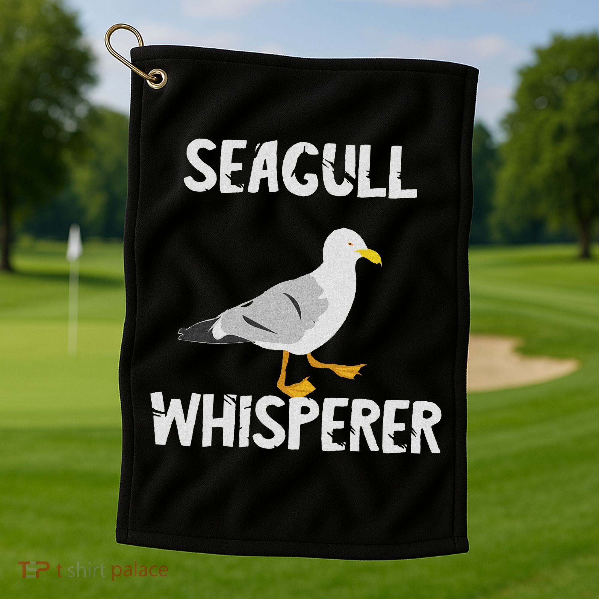 Seagulls Whisperer Seagull Harbour Birds Sea Bird Golf Towel