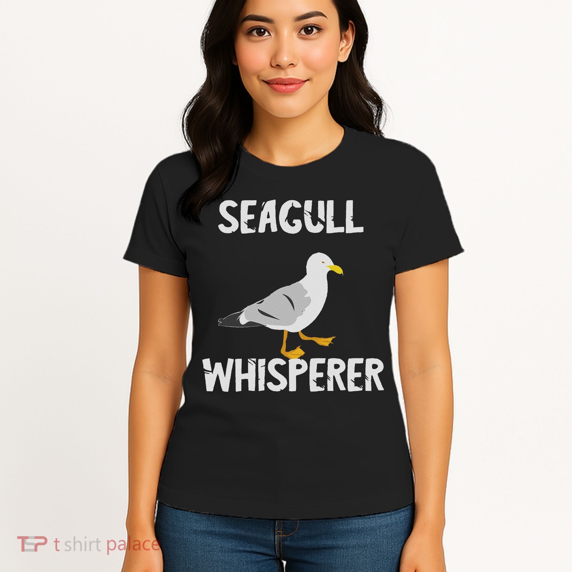 Seagulls Whisperer Seagull Harbour Birds Sea Bird Women's T-Shirt