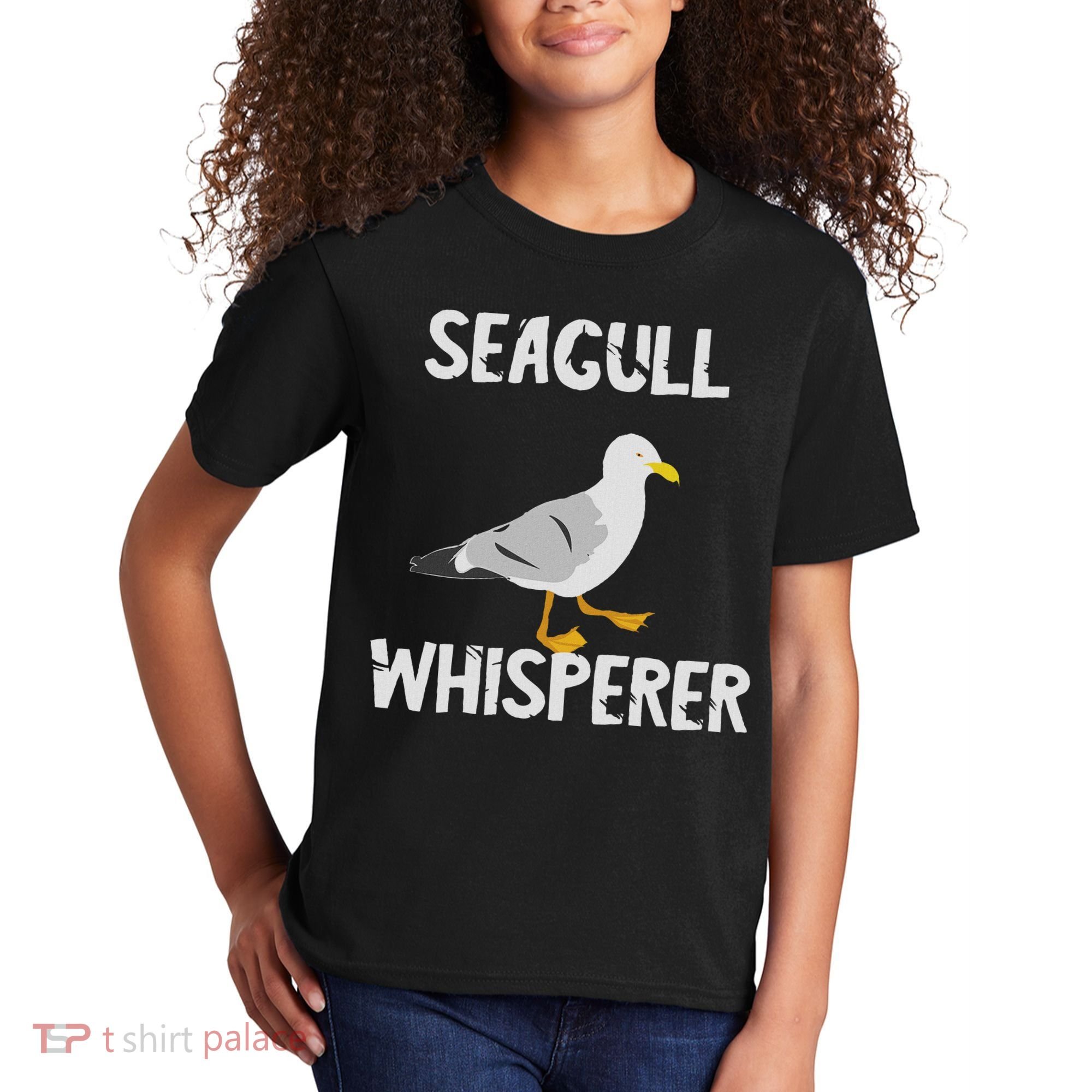 Seagulls Whisperer Seagull Harbour Birds Sea Bird Kids T-Shirt